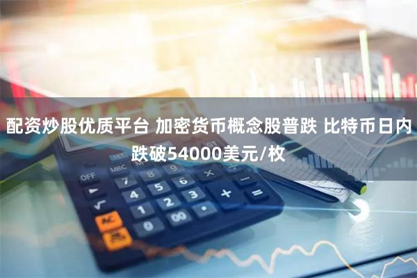 配资炒股优质平台 加密货币概念股普跌 比特币日内跌破54000美元/枚