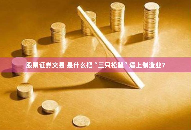 股票证券交易 是什么把“三只松鼠”逼上制造业?